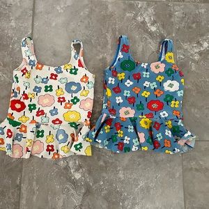 Hanna Andersson bathing suit tops. Size 120. 5/6